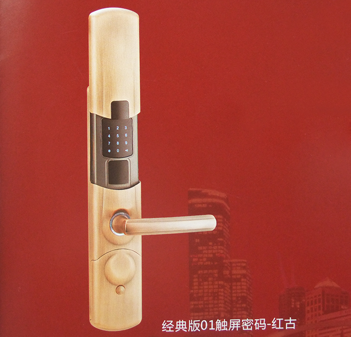 密码锁 经典版01触屏密码—红古